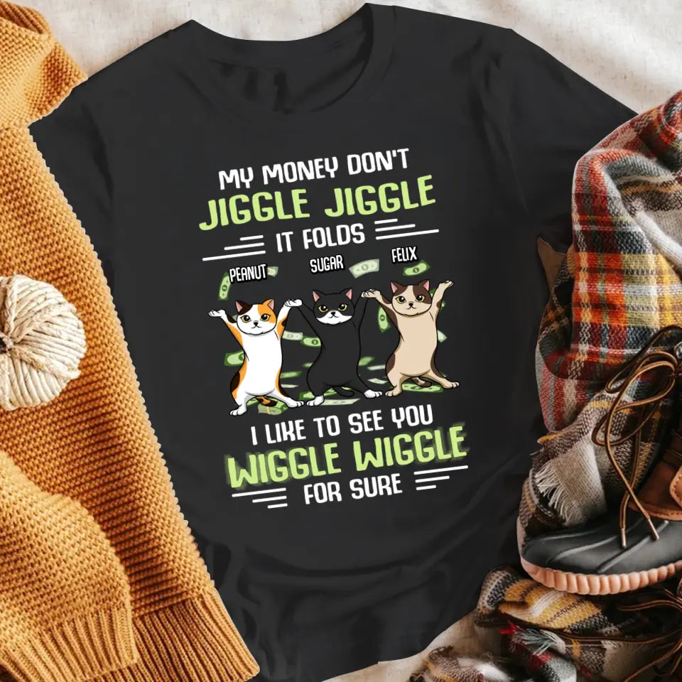 Personalized Momney Jiggle Jiggle Cat XR1804004XY T-Shirt