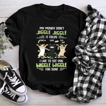 Personalized Momney Jiggle Jiggle Cat XR1804004XY T-Shirt