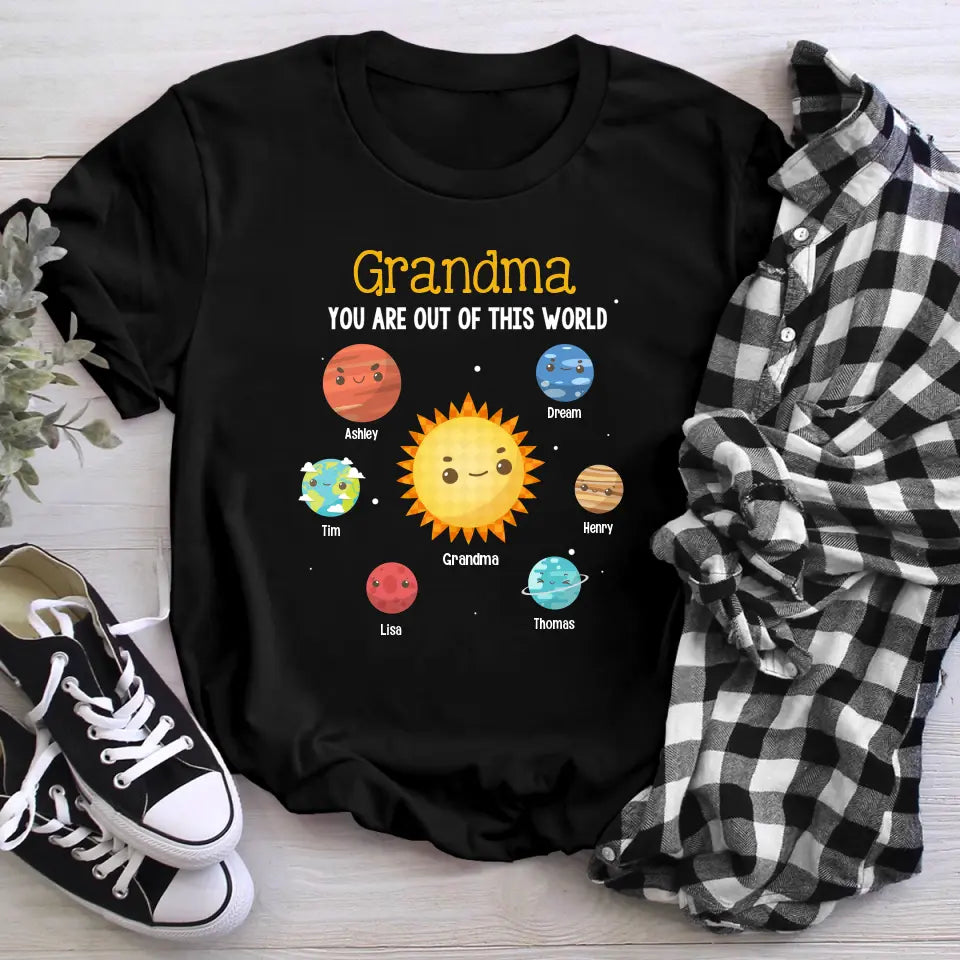 Personalized Grandma You Are Out Of This World XR1804003YS T-Shirt