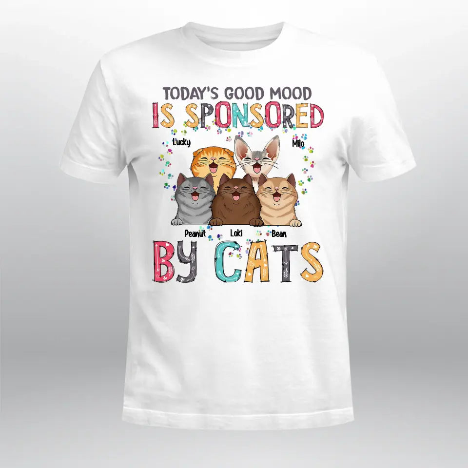 Personalized Sponsored By Cats XR1804002XY T-Shirt