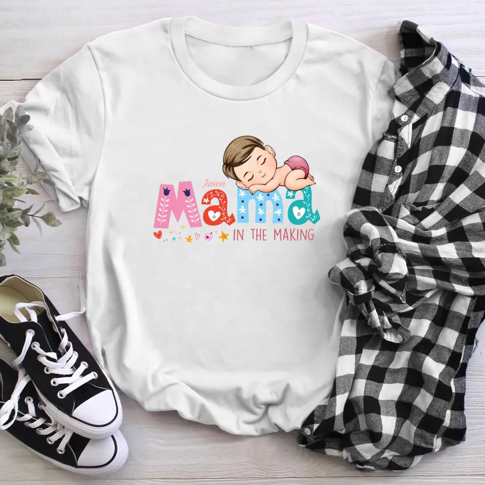 Personalized Mama In The Making YR2004005YF T-Shirt