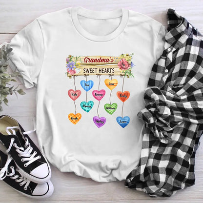 Personalized Grandma's Heart Hanging Sign XR1804002YS T-Shirt