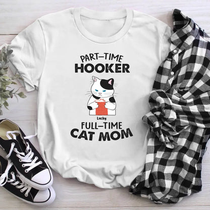 Personalized Part Time Cat Mom NI2004005YR T-Shirt