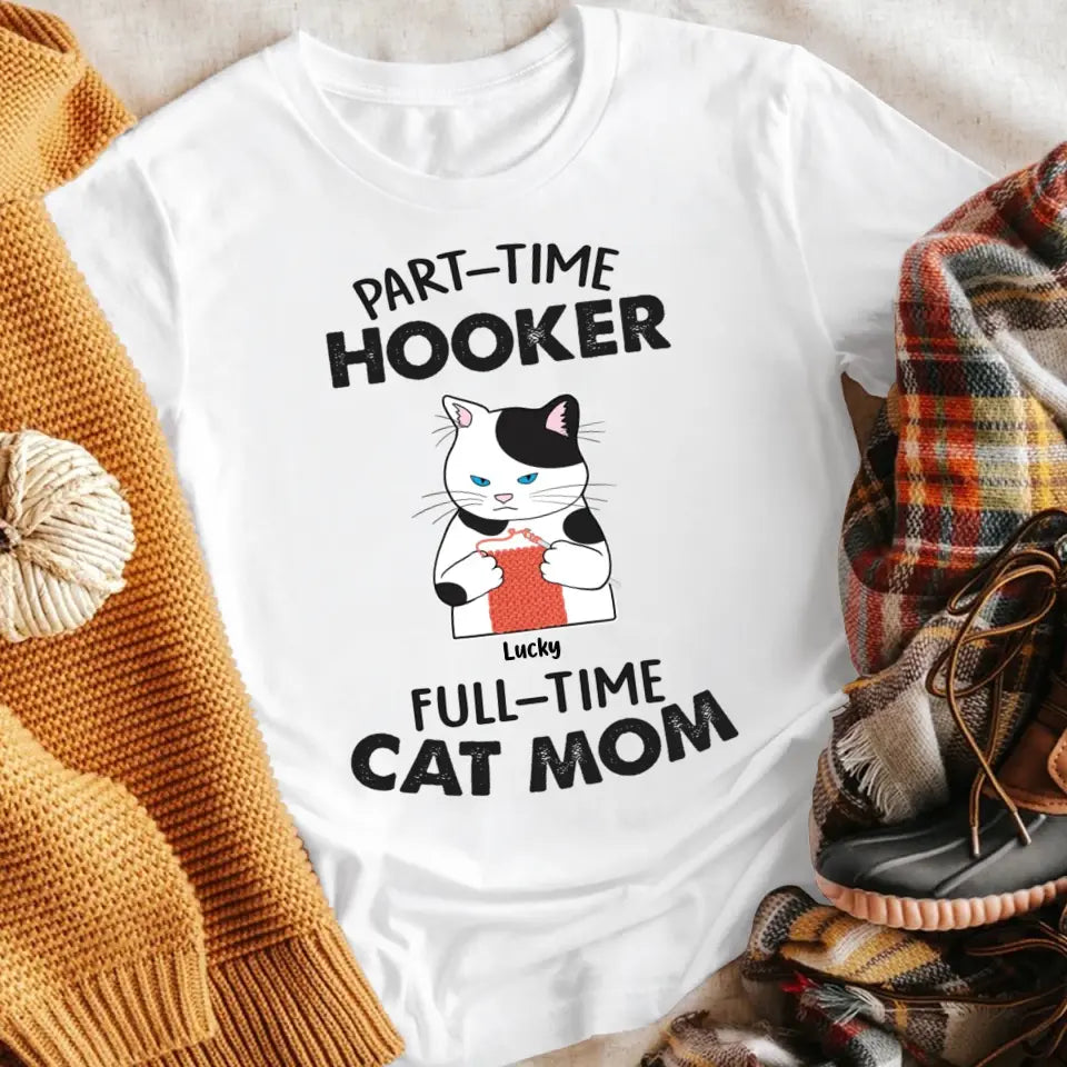 Personalized Part Time Cat Mom NI2004005YR T-Shirt