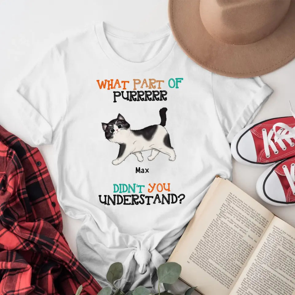 Personalized What Part of Purrr Didn't You Understand Walking Cat NI2004006YR T-Shirt