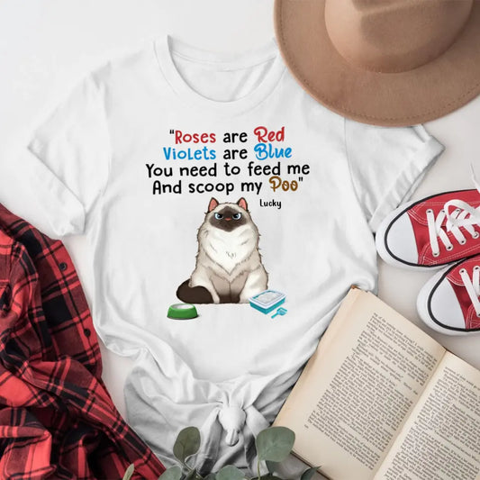 Personalized Grumpy Fluffy Cat You Need To Pick Up My Poop NI2104001YR T-Shirt