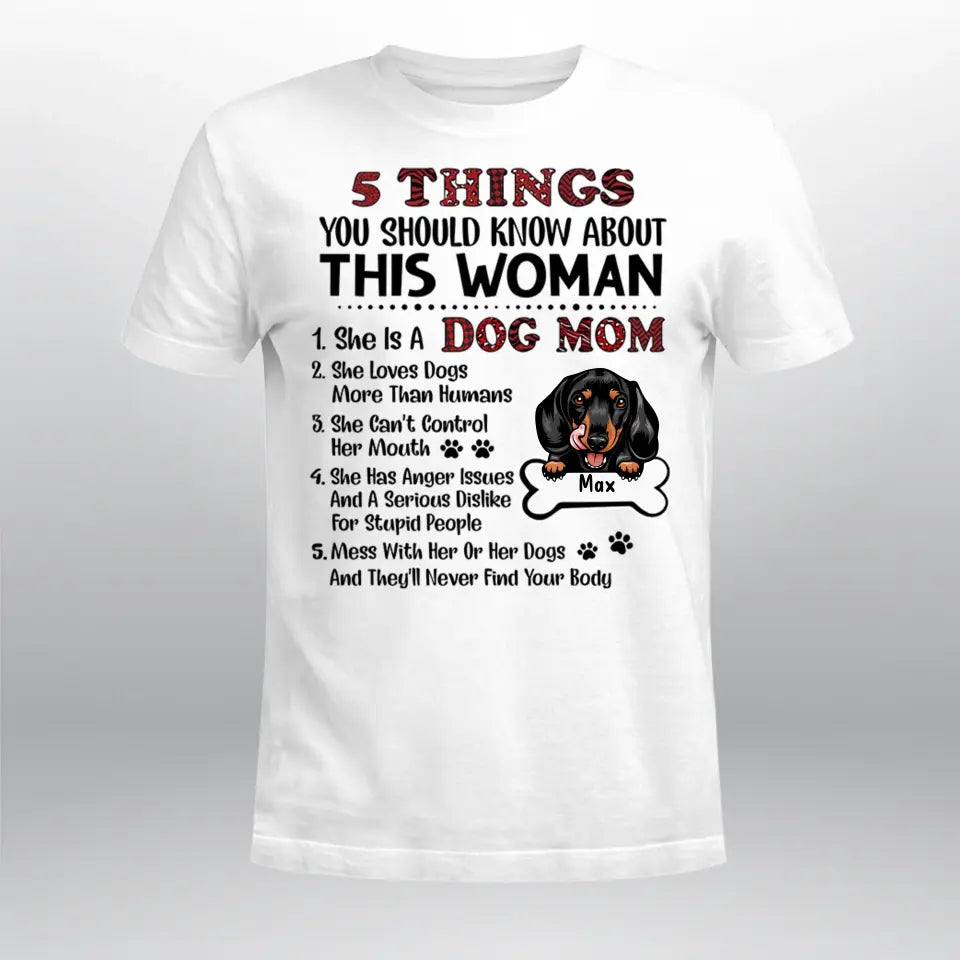 Personalized 5 Things You Should Know About This Woman NI2404004YR T-Shirt