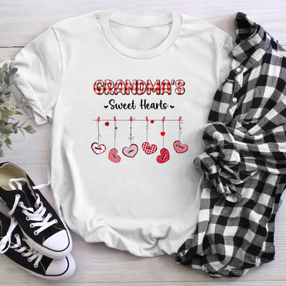 Personalized Grandma's Sweet Hearts NI2604002XR T-Shirt