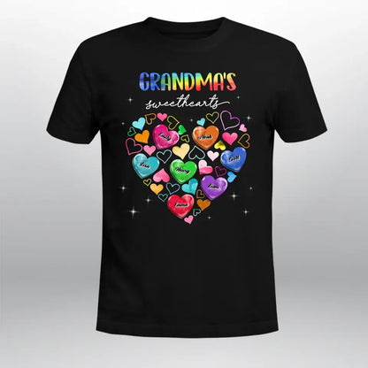 Personalized Sweat Hearts Grandkids XR1104004XY T-Shirt