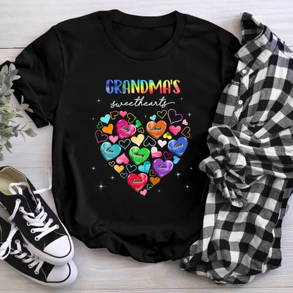 Personalized Sweat Hearts Grandkids XR1104004XY T-Shirt