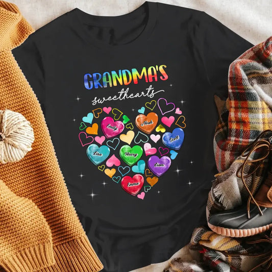 Personalized Sweat Hearts Grandkids XR1104004XY T-Shirt