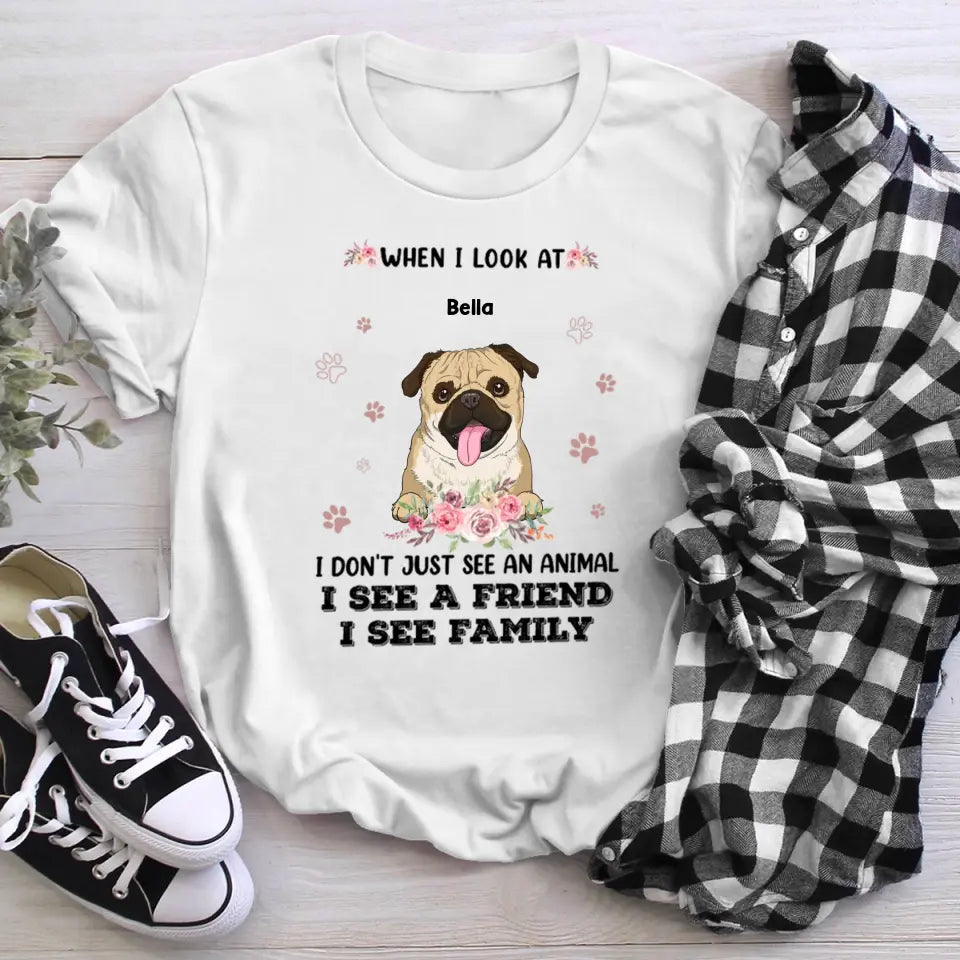 Personalized My Dog Is Family NI2604005YR T-Shirt