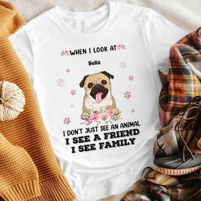 Personalized My Dog Is Family NI2604005YR T-Shirt