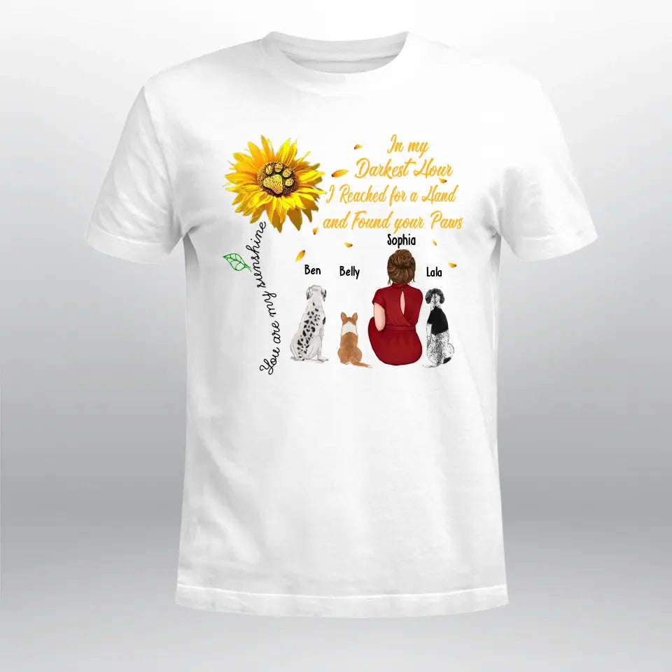 Personalized You Are My Sunshine Dog Mom YR1503002XC T-Shirt