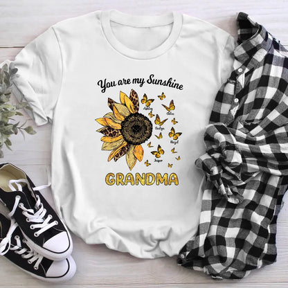 Personalized You Are My Sunshine Grandma XR2604004XY T-Shirt