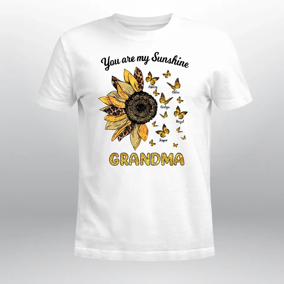 Personalized You Are My Sunshine Grandma XR2604004XY T-Shirt