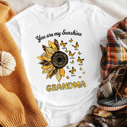 Personalized You Are My Sunshine Grandma XR2604004XY T-Shirt