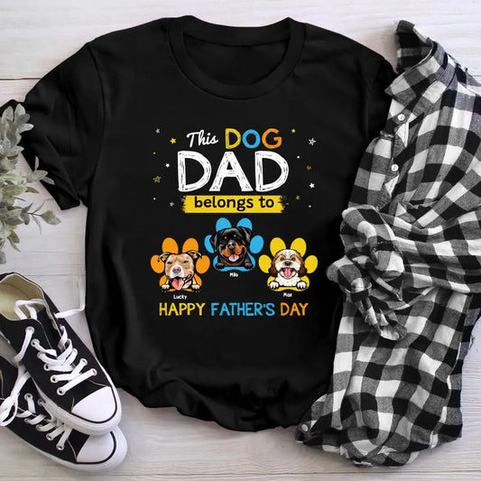 Personalized This Dog Dad Belongs To Dog NI2704001XR T-Shirt