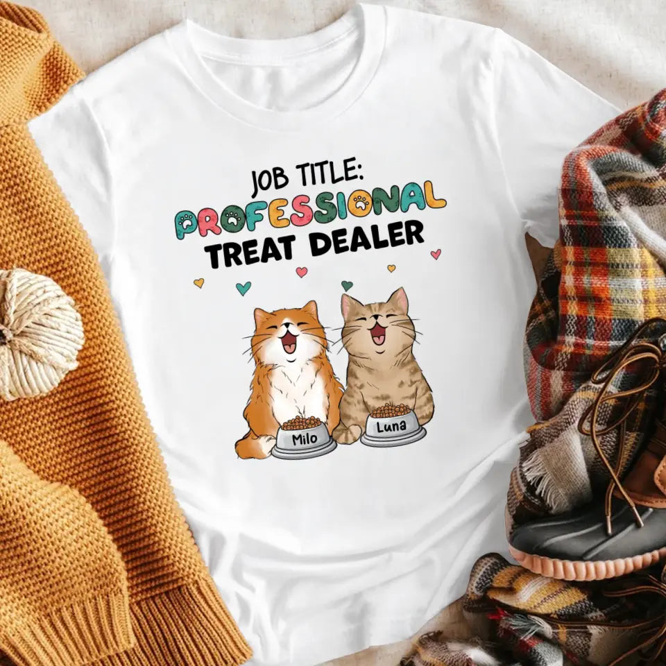 Personalized Cat Treat Dealer NI2704005YR T-Shirt