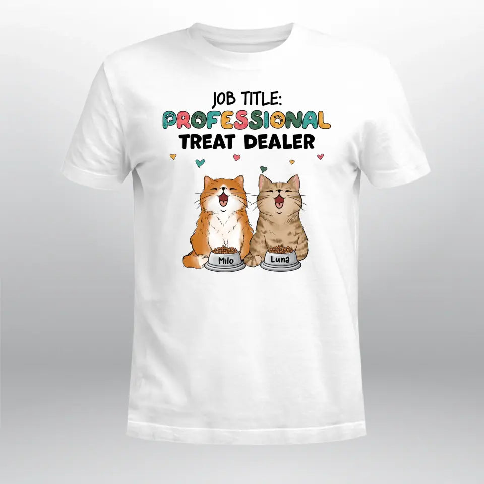 Personalized Cat Treat Dealer NI2704005YR T-Shirt