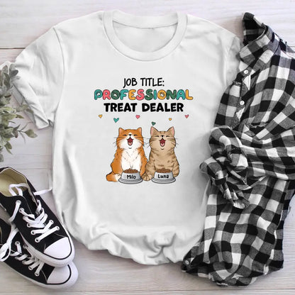 Personalized Cat Treat Dealer NI2704005YR T-Shirt