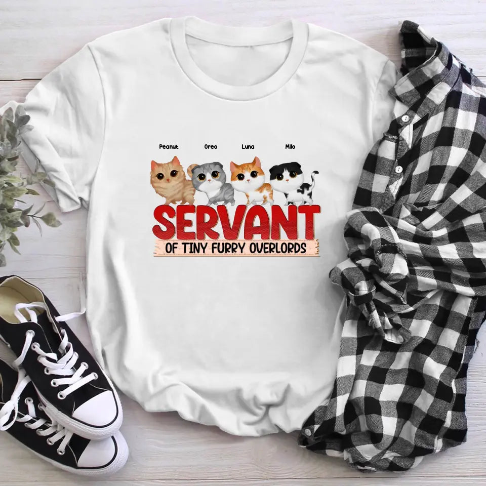 Personalized Cat Human Servant XR1404007XY T-Shirt