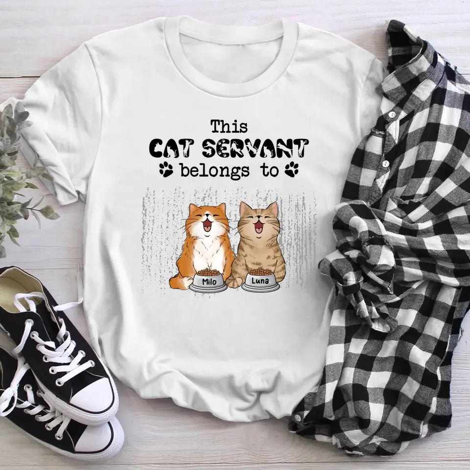 Personalized This Cat Servant Belongs To NI2804002YR T-Shirt