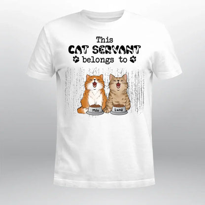 Personalized This Cat Servant Belongs To NI2804002YR T-Shirt