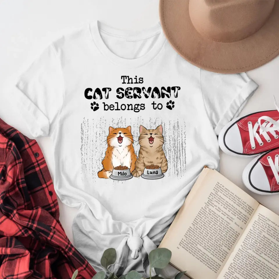 Personalized This Cat Servant Belongs To NI2804002YR T-Shirt