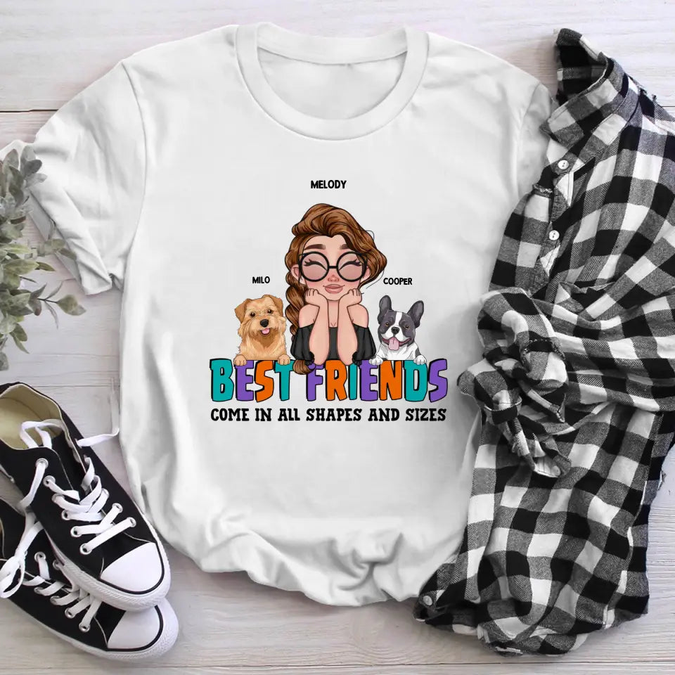 Personalized Best Friends Comes In All Shapes And Sizes NI0305006XR T-Shirt