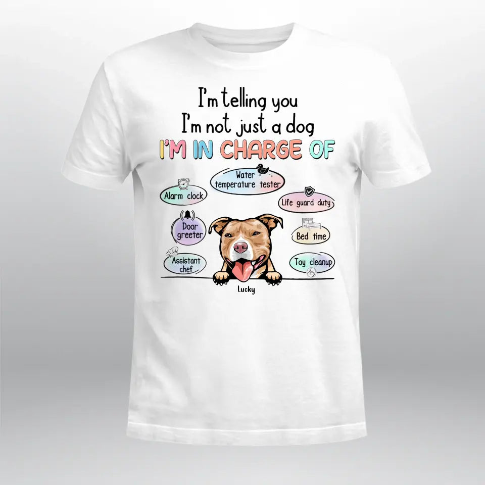 Personalized We're Not Just Dogs We're In Charge Of NI0405003XR T-Shirt