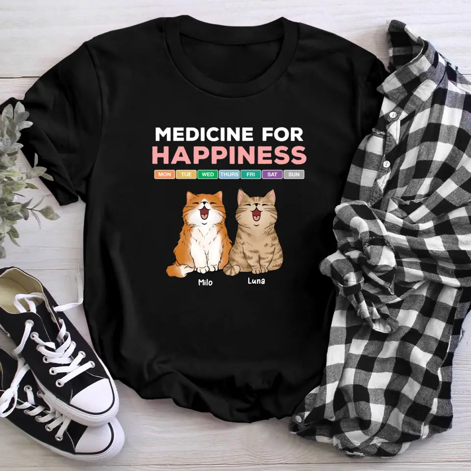 Personalized Medicine For Happiness NI0405002YR T-Shirt