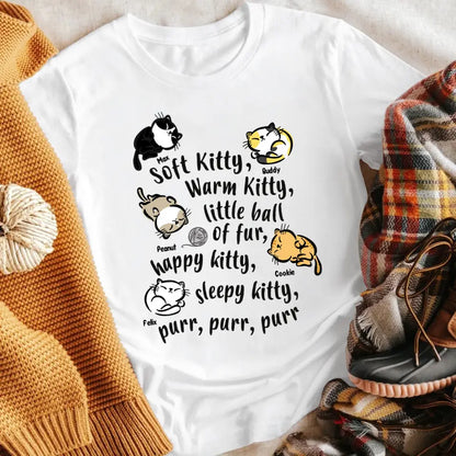 Personalized Soft Kitty Warm Kitty Cat XR0504002YS T-Shirt