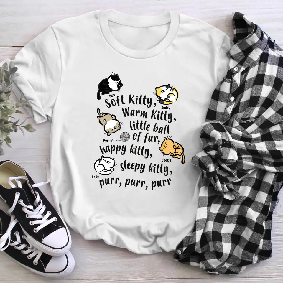 Personalized Soft Kitty Warm Kitty Cat XR0504002YS T-Shirt