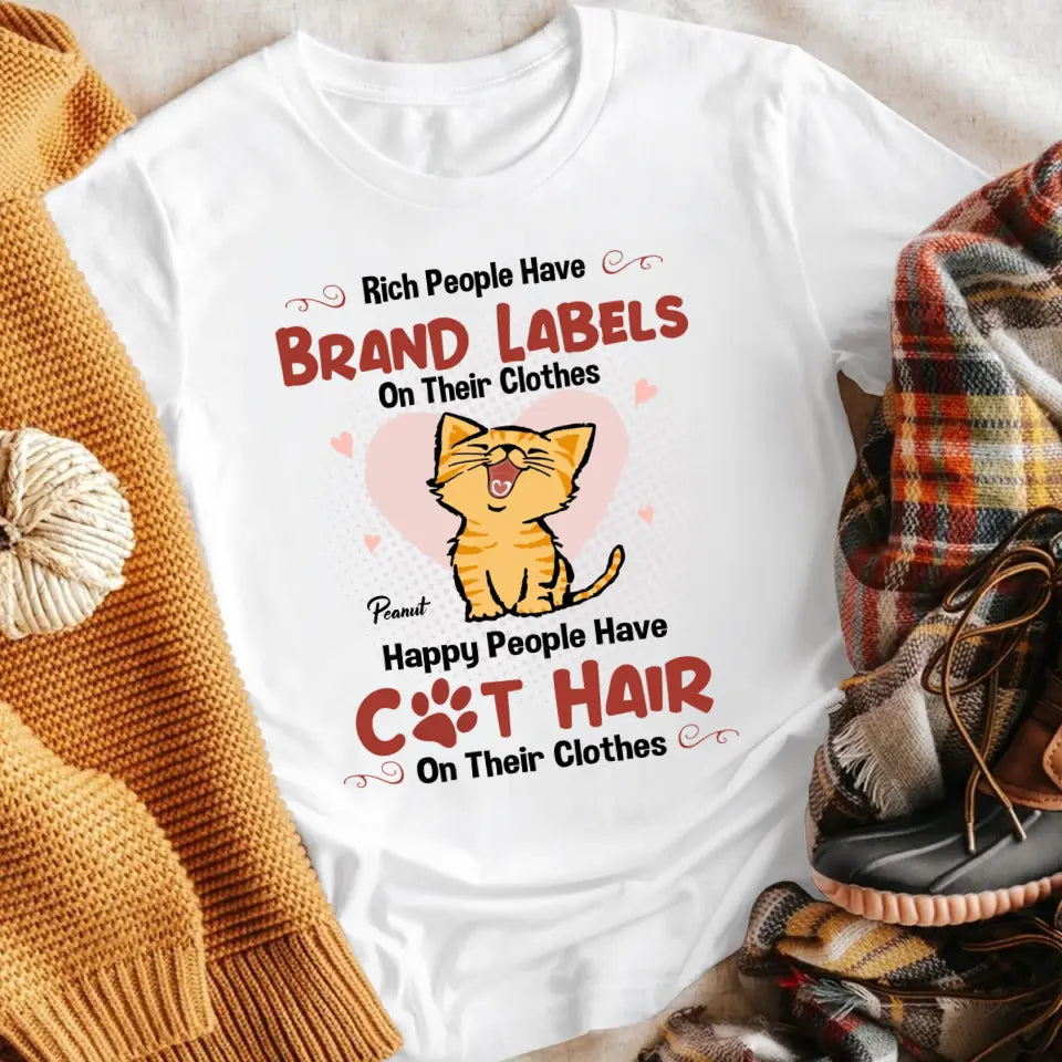 Personalized Cat Hair XR1104006XY T-Shirt