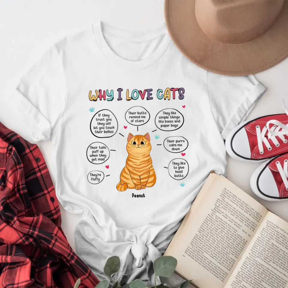 Personalized I Love Cats NI0805002XR T-Shirt