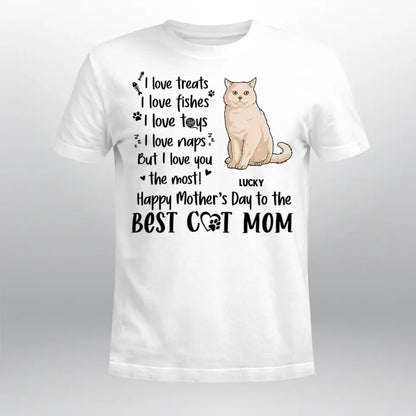 Personalized I Love Treats I Love Walkies Cat NI0805004YR T-Shirt