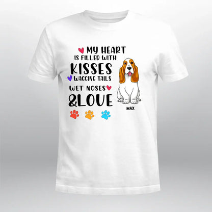 Personalized My Heart Is Filled With Kisses NI0805008YR T-Shirt