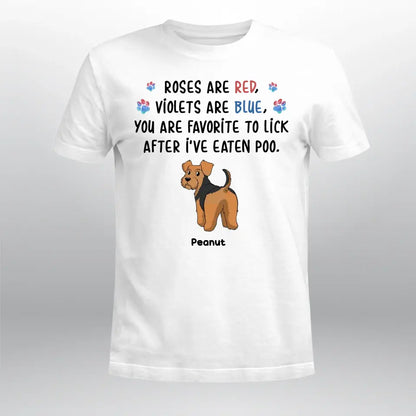 Personalized Roses Are Red Violets Are Blue Dog NI0805006XR T-Shirt