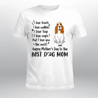 Personalized I Love Treats I Love Walkies Dog NI0805005YR T-Shirt