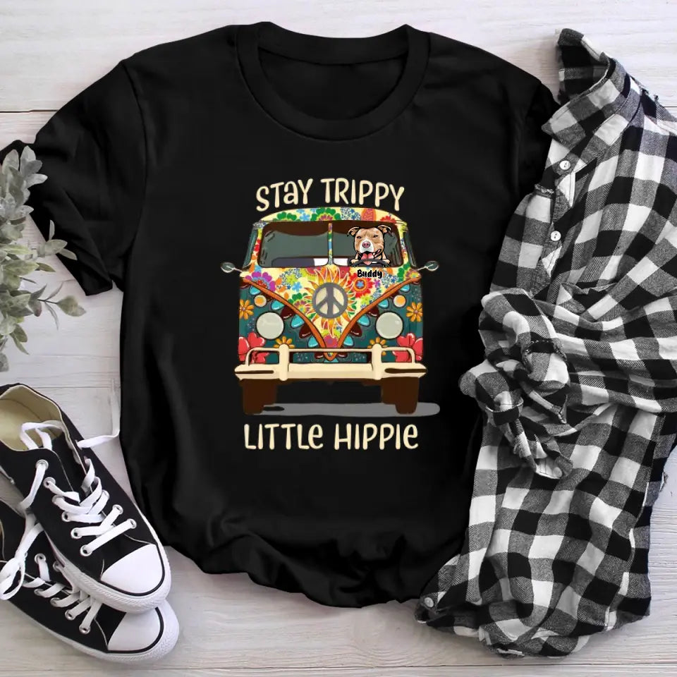 Personalized Stay Trippy Little Hippie XR0805002XY T-Shirt