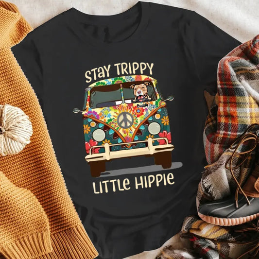 Personalized Stay Trippy Little Hippie XR0805002XY T-Shirt