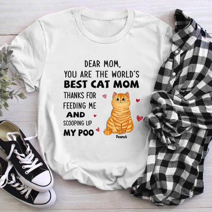 Personalized Best Cat Mom NI1005002YR T-Shirt