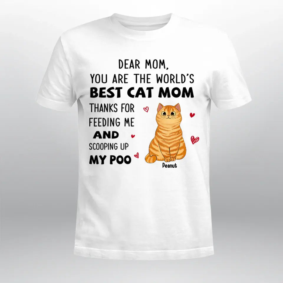 Personalized Best Cat Mom NI1005002YR T-Shirt