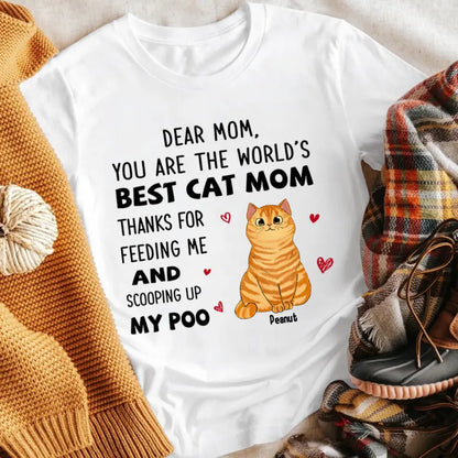 Personalized Best Cat Mom NI1005002YR T-Shirt