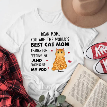 Personalized Best Cat Mom NI1005002YR T-Shirt