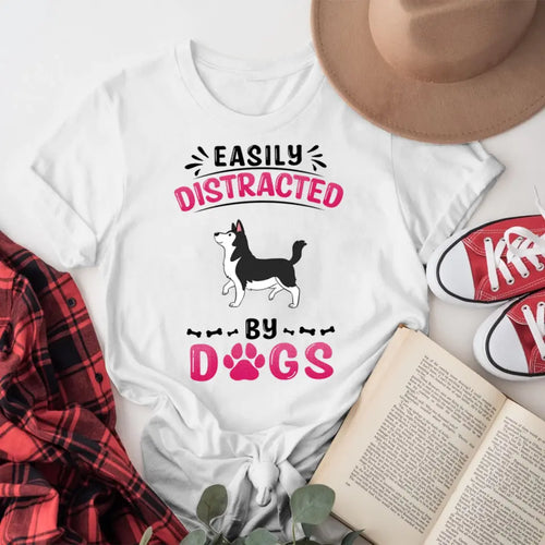 Personalized Easily Distracted By Walking Dogs NI1105001YR T-Shirt