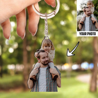 Personalized Wooden Keychain - Gift For Family - Custom Your Photo Keychain NI1105003XR