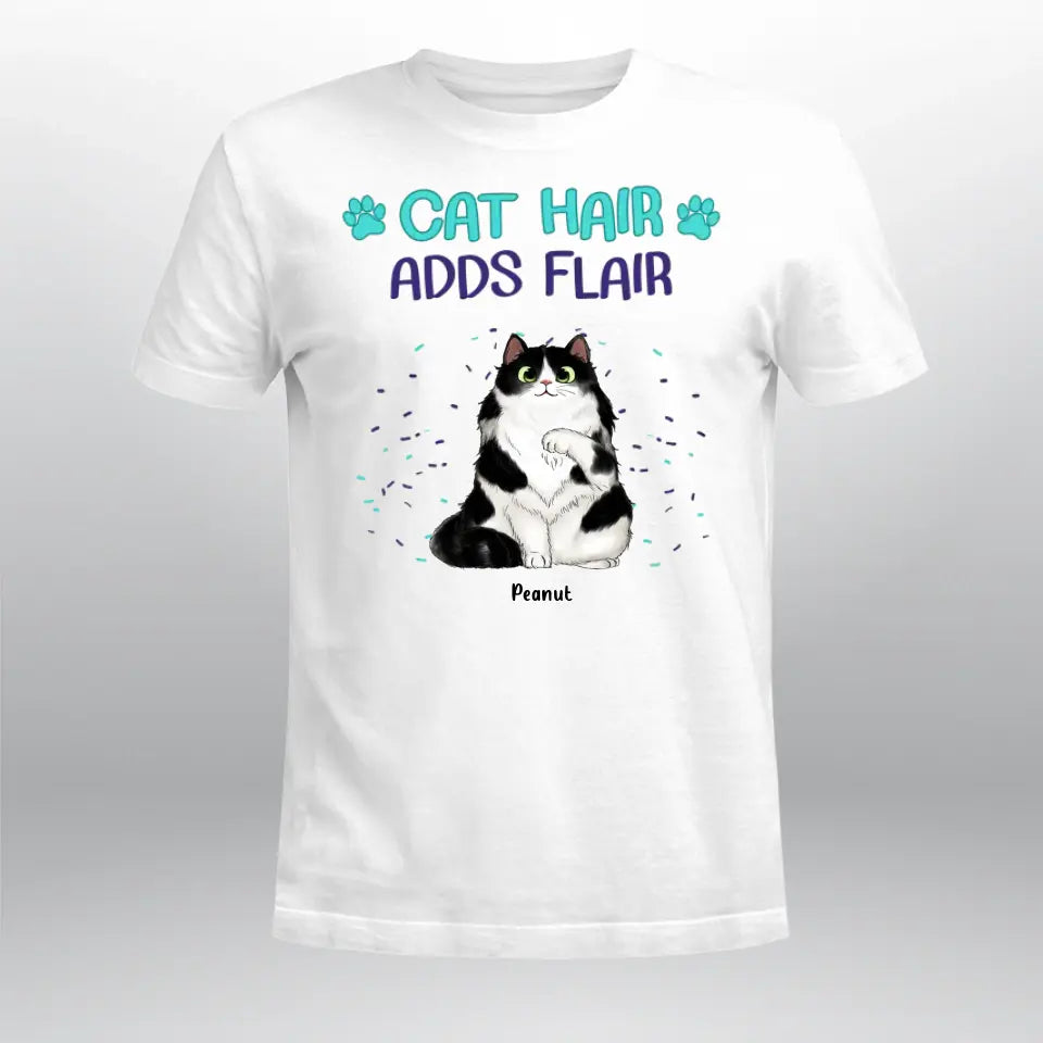 Personalized Cat Hair Adds Flair XR1005005YS T-Shirt