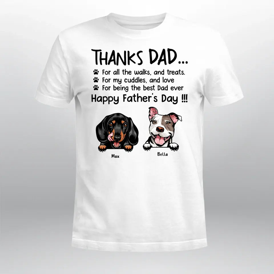 Personalized Dog For All The Walks And Treats NI1205004YR T-Shirt